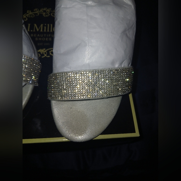 J. Miller Silver Rhinestone Heels - Picture 6 of 7